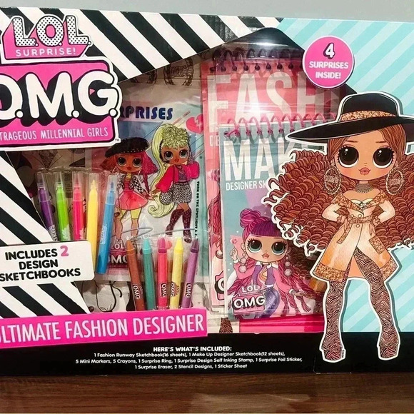 *2 FOR $20* 🧸LOL OMG Fashion Designer Kit Sketchbook - Picture 1 of 3